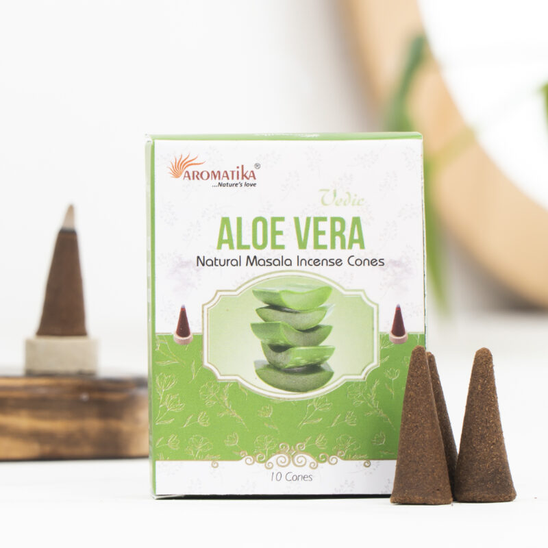 Aromatika Aloe Vera Konik Tütsü - Görsel 2