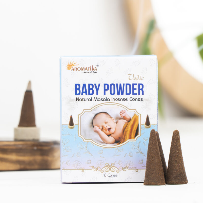 Aromatika Baby Powder Konik Tütsü - Görsel 2