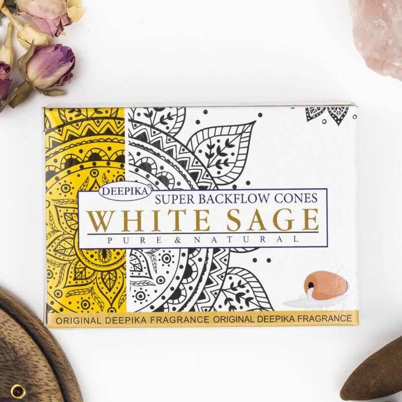 Deepika White Sage Masala Geri Akışlı Tütsü