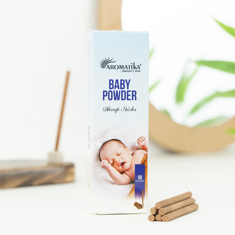 Aromatika Baby Powder Dhoop  Tütsü - Görsel 2