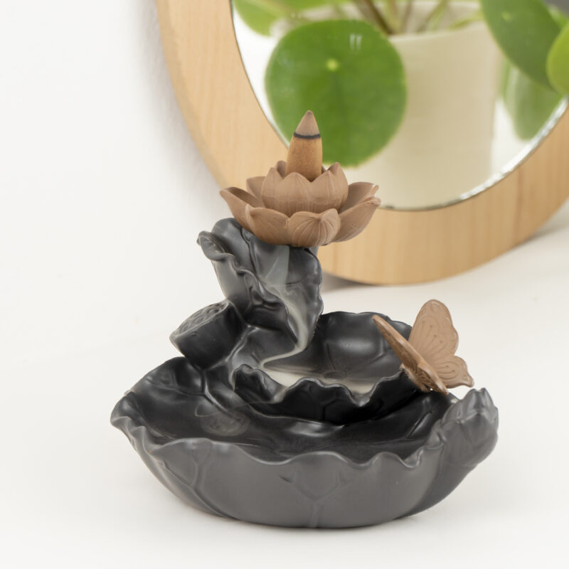 Zen Lotus Kelebek Geri Akışlı Tütsülük - Görsel 2